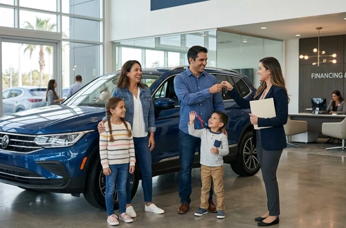 Customer getting answers about their car loan